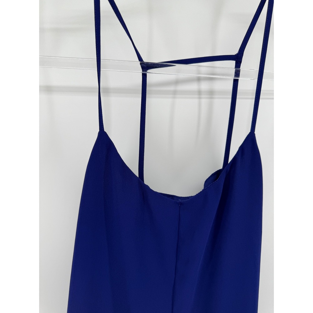 Topshop Royal Blue Strappy Caged Back Camisole Top Size US 6 35B26EDPL - Picture 3 of 7